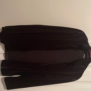 Zip velour jacket